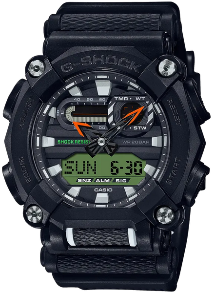 Casio G-Shock GA900E-1A3 Heavy Duty Ana-Digital and Additional Strap