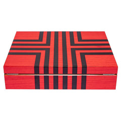 Labyrinth Ten Watch Box - Red L444