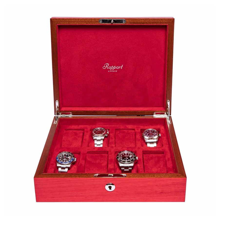 Heritage Chroma Eight Watch Box - Red L421