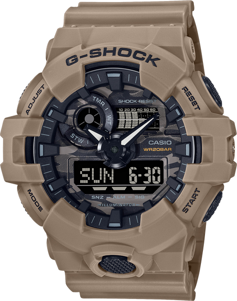 G-Shock GA700CA-5A Camouflage Motif Absolute Toughness