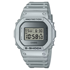 G-Shock DW5600FF-8 Retro Futuristic Metallic Silver Square