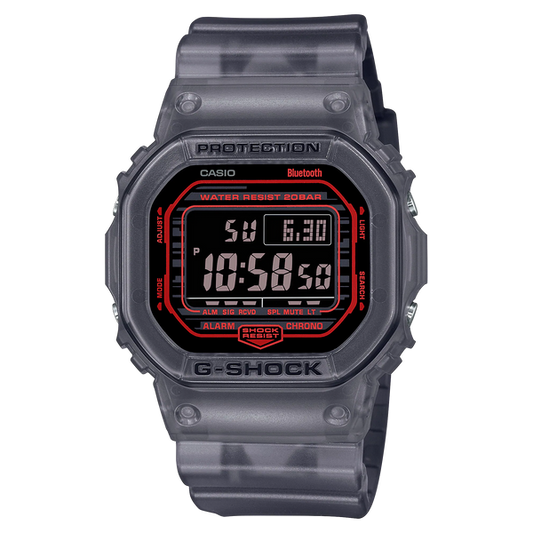 G-Shock DWB5600G-1 Digital Toughness Bluetooth Translucent Black