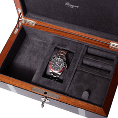 Carnaby Watch and Jewellery Box - Black J165