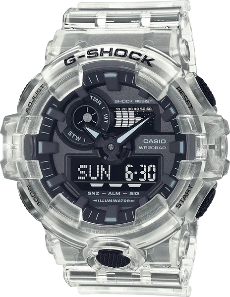 Casio G-Shock GA700SKE-7A Transparent Pack Skeleton