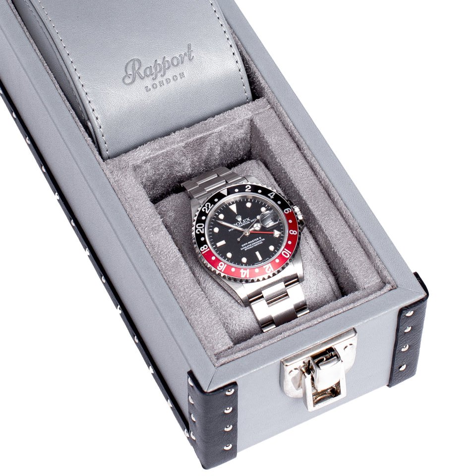 Kensington Two Watch Box - Grey L335