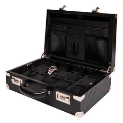 Nova Ten Watch Briefcase - Black D344