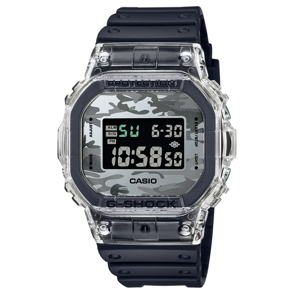 G-Shock DW5600SKC-1 Stealth Camouflage Translucent Square