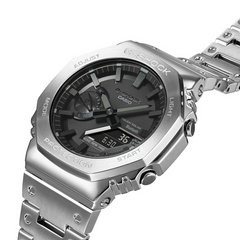 G-Shock GMB2100D-1A Full Metal Casioak Silver Bluetooth Solar