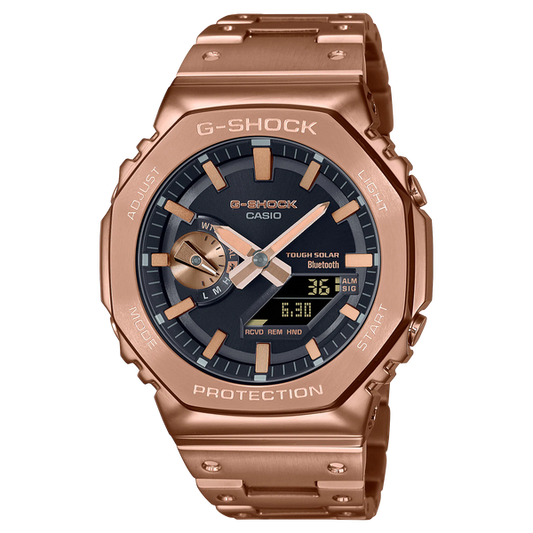 G-Shock GMB2100GD-5A Full Metal Casioak Rose Gold Bluetooth Solar