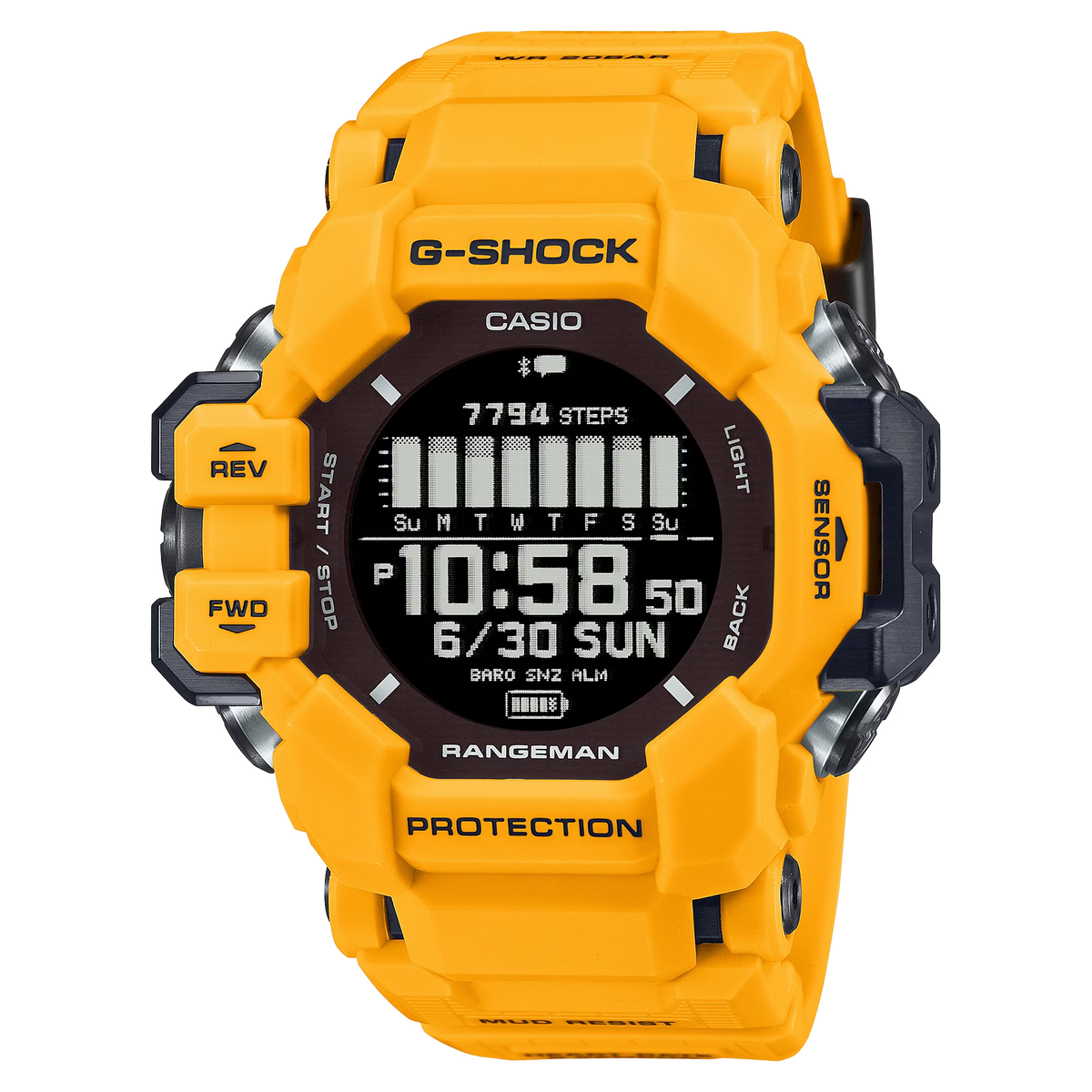 G-Shock GPRH1000-9 Master of G Rangeman GPS Solar Digital Display Yellow