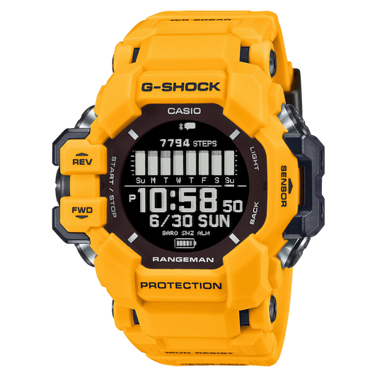 G-Shock GPRH1000-9 Master of G Rangeman GPS Solar Digital Display Yellow