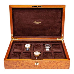 Heritage Ten Watch Box - Burr Walnut L275