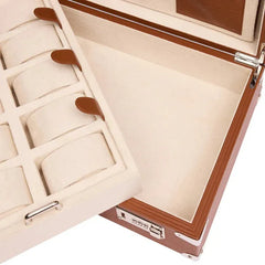 Nova Ten Watch Briefcase - Tan D345