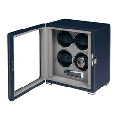 Quantum Quad Watch Winder - Navy W634