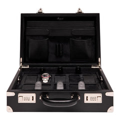 Nova Ten Watch Briefcase - Black D344