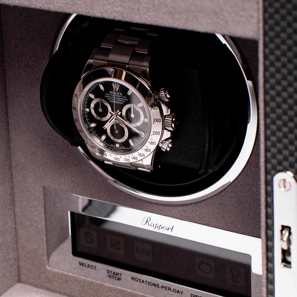 Formula Single Watch Winder - Carbon Fibre W561