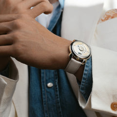 Gaga Labormatic Champagne dial with gold accents watch CH-01-061