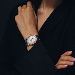 Millesime Automatic Moon Phase Silver Dial Watch, 35mm 2145-PC5-05650