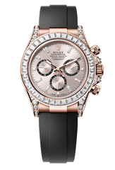 Cosmograph Daytona Oyster, 40 mm, Everose gold and diamonds, Sundust 126535TBR