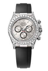 Cosmograph Daytona Oyster, 40 mm, white gold and diamonds, Silver 126539TBR