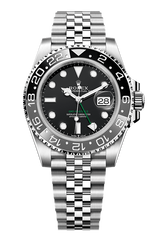 GMT-Master II Oyster, 40 mm, Oystersteel, Black dial with Jubilee Strap 126710GRNR