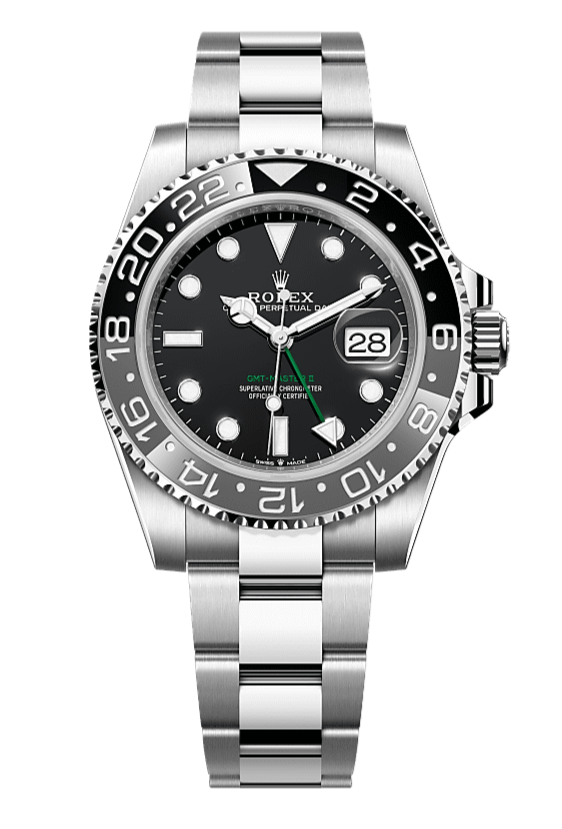 GMT-Master II Oyster, 40 mm, Oystersteel, Black 126710GRNR