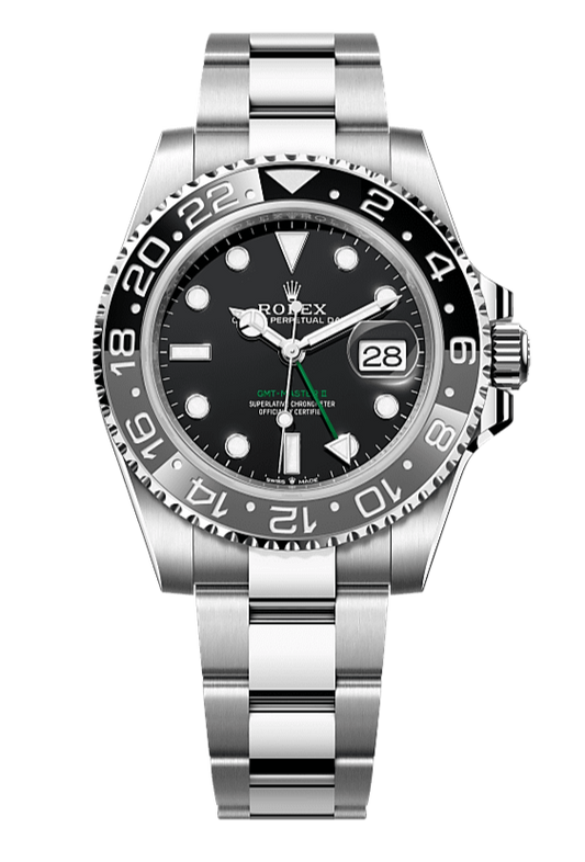 GMT-Master II Oyster, 40 mm, Oystersteel, Black 126710GRNR