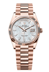 Day-Date 36 Oyster, 36 mm, Everose gold, Mother of Pearl 128235