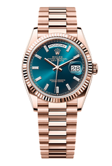 Day-Date 36 Oyster, 36 mm, Everose gold, Blue 128235