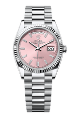 Day-Date 36 Oyster, 36 mm, platinum, Pink 128236