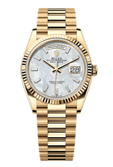 Day-Date 36 Oyster, 36 mm, yellow gold, Mother of Pearl 128238