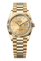 Day-Date 36 Oyster, 36 mm, yellow gold, Champagne 128238