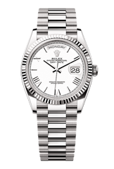 Day-Date 36 Oyster, 36 mm, white gold, White 128239