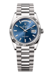 Day-Date 36 Oyster, 36 mm, white gold, Ice Blue 128239