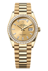 Day-Date 36 Oyster, 36 mm, yellow gold and diamonds, Champagne 128348RBR