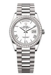 Day-Date 36 Oyster, 36 mm, white gold and diamonds, White 128349RBR