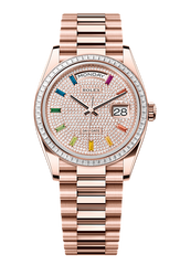 Day-Date 36 Oyster, 36 mm, Everose gold and diamonds, Pink 128395TBR