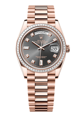 Day-Date 36 Oyster, 36 mm, Everose gold and diamonds, Slate 128395TBR