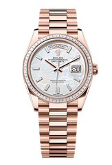 Day-Date 36 Oyster, 36 mm, Everose gold and diamonds, Mother of Pearl 128395TBR