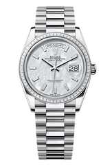 Day-Date 36 Oyster, 36 mm, platinum and diamonds, Mother of Pearl 128396TBR