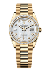 Day-Date 36 Oyster, 36 mm, yellow gold and diamonds, Mother of Pearl 2 128398TBR