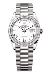 Day-Date 36 Oyster, 36 mm, white gold and diamonds, White 128399TBR