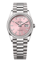 Day-Date 36 Oyster, 36 mm, white gold and diamonds, Pink 128399TBR