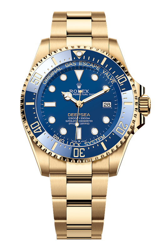 Rolex Deepsea Oyster, 44 mm, yellow gold, Blue 136668LB