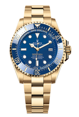 Rolex Deepsea Oyster, 44 mm, yellow gold, Blue 136668LB