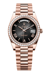 Day-Date 40 Oyster, 40 mm, Everose gold and diamonds, Slate 228345RBR