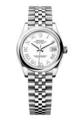 Rolex Oyster Perpetual Datejust 31 in Oystersteel features a white dial and a Jubilee bracelet 278240-White 1