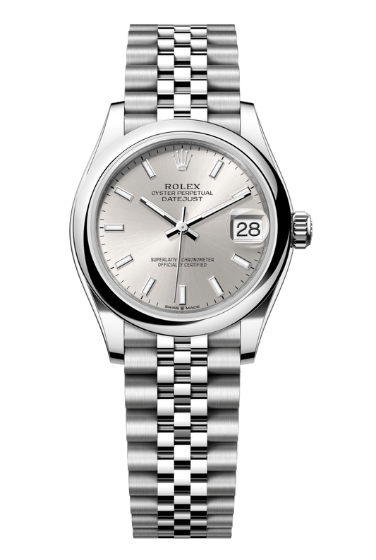 Rolex Oyster Perpetual Datejust 31 in Oystersteel features a silver dial and a Jubilee bracelet 278240-Silver 1