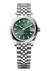 Rolex Oyster Perpetual Datejust 31 in Oystersteel features a mint green dial and a Jubilee bracelet 278240-Green 1