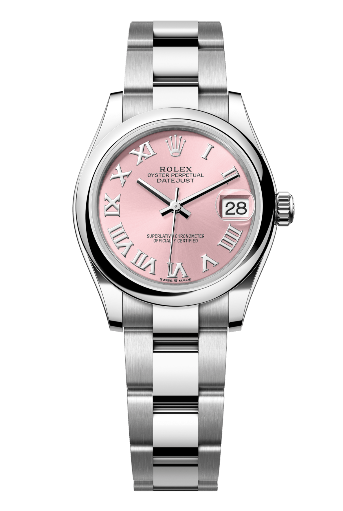 Rolex Oyster Perpetual Datejust 31 in Oystersteel features a pink dial and an Oyster bracelet 278240-Pink 3